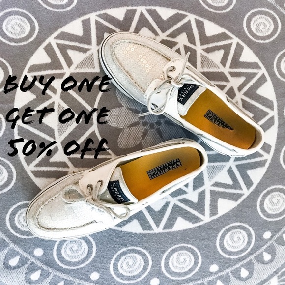 Sperry Shoes - Sperry glitter bahamas boat shoes